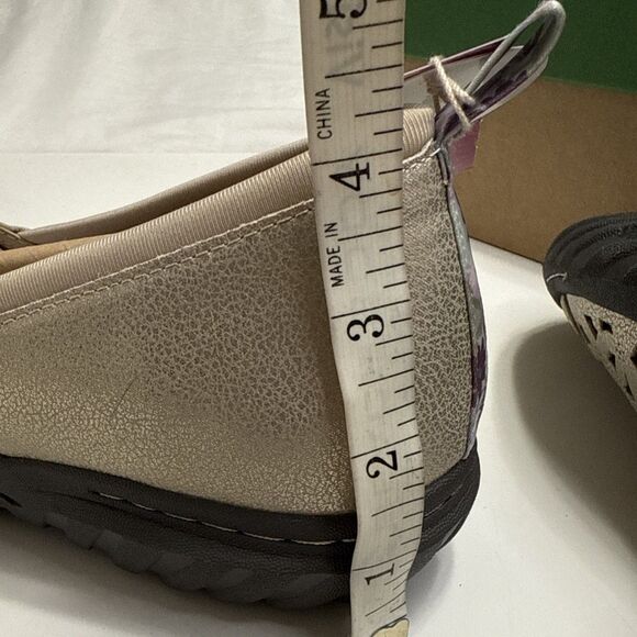 JBU by Jambu 12 Pecan Memory Foam Slip On Flat 12M EU 44 Champagne APMA NIB - Picture 8 of 9